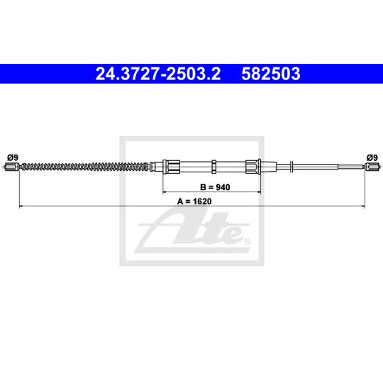 24.3727-2503.2 - Cable, parking brake 