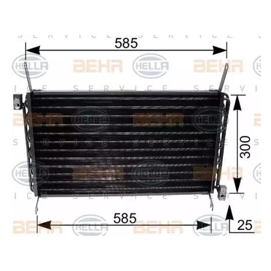 8FC 351 035-671 - Condenser, air conditioning 