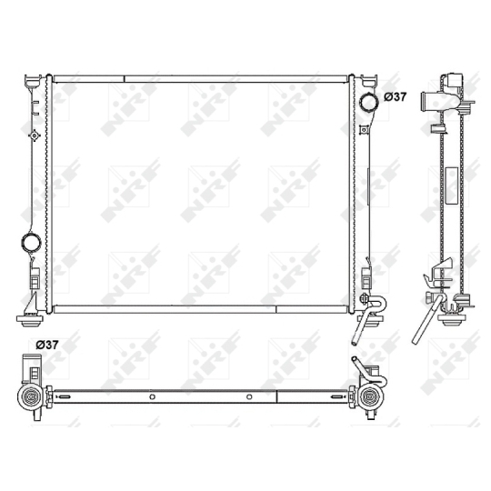 53041 - Radiaator, mootorijahutus 