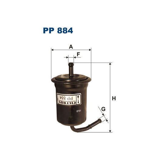 PP 884 - Bränslefilter 
