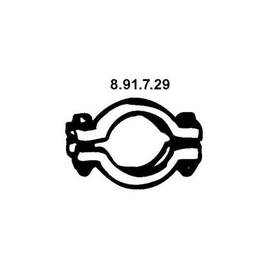 8.91.7.29 - Pipe Connector, exhaust system 