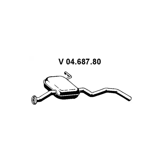 04.687.80 - Front Silencer 