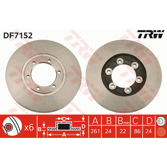DF7152 - Brake Disc 