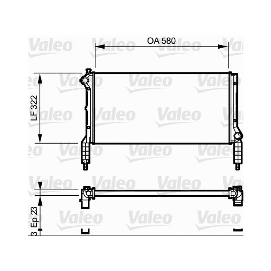 735172 - Radiator, engine cooling 