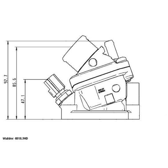 4818.90D - Thermostat, coolant 