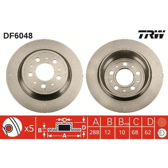 DF6048 - Brake Disc 