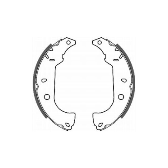 C0F004ABE - Brake Shoe Set 