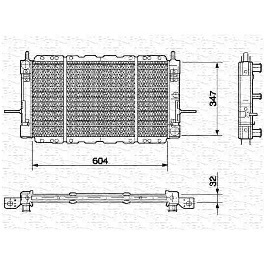 350213496000 - Radiator, engine cooling 