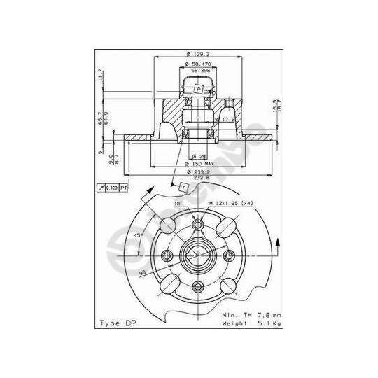 08.2163.20 - Brake Disc 