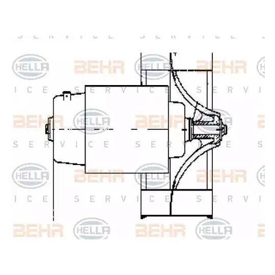 8EW 009 158-601 - Interior Blower 