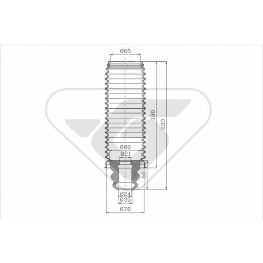 KP039 - Dust Cover Kit, shock absorber 