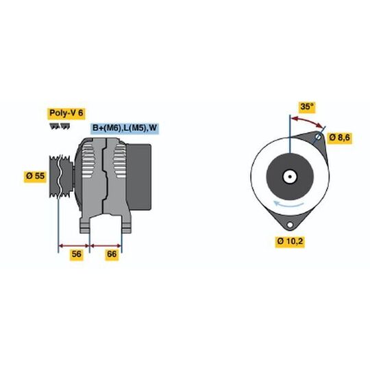 0 986 042 211 - Alternator 