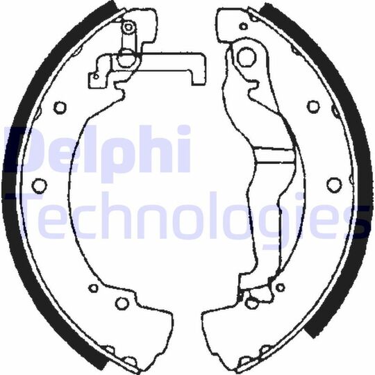 LS1656 - Brake Shoe Set 