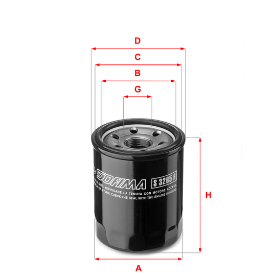 S 3265 R - Oil filter 