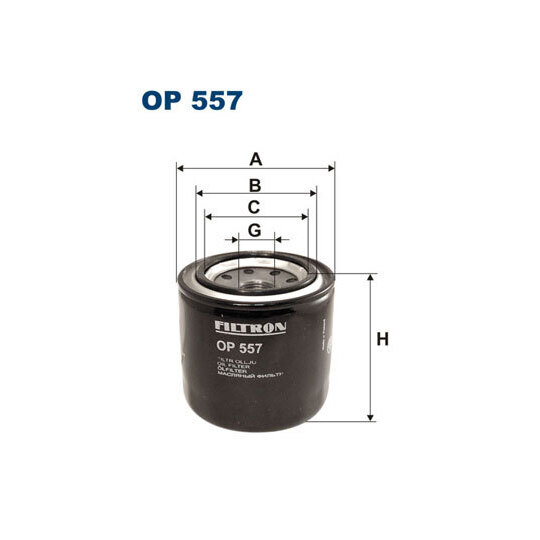 OP 557 - Oil filter 