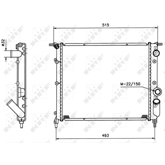 516259 - Radiaator, mootorijahutus 