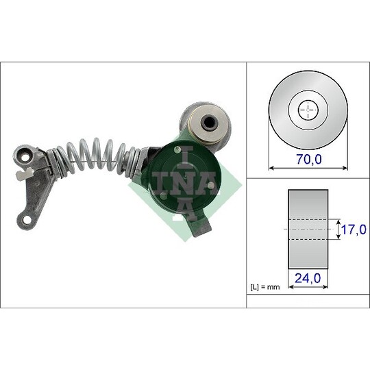 534 0419 10 - Tensioner Lever, v-ribbed belt 