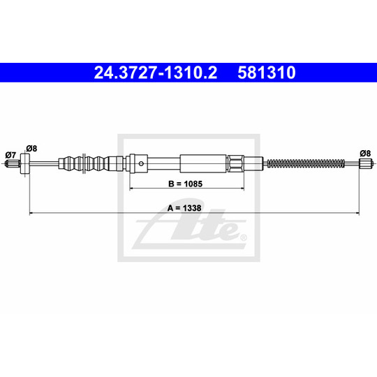 24.3727-1310.2 - Cable, parking brake 