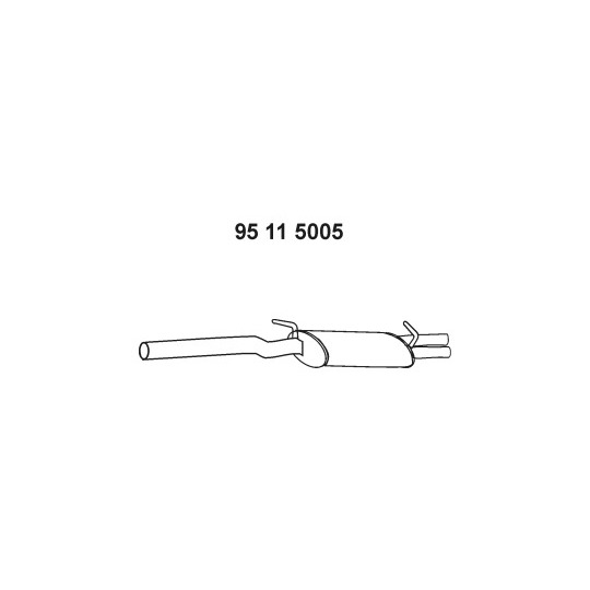 95 11 5005 - Middle Silencer 