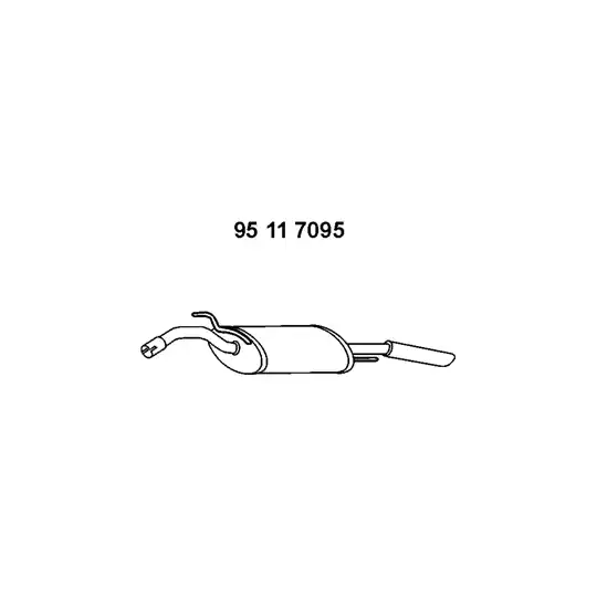 95 11 7095 - End Silencer 