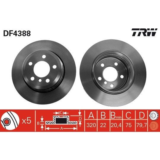 DF4388 - Brake Disc 