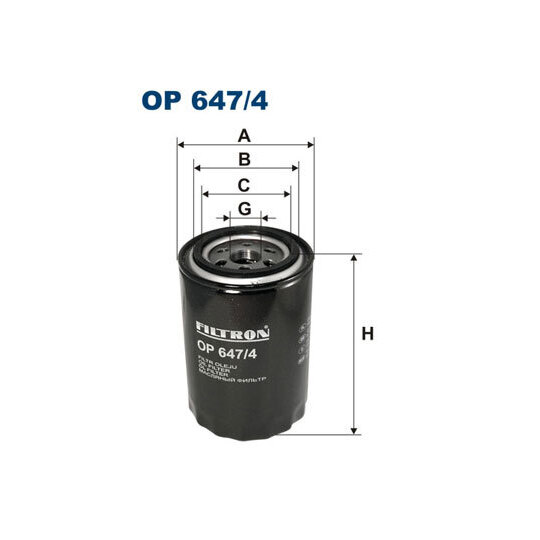 OP 647/4 - Oil filter 