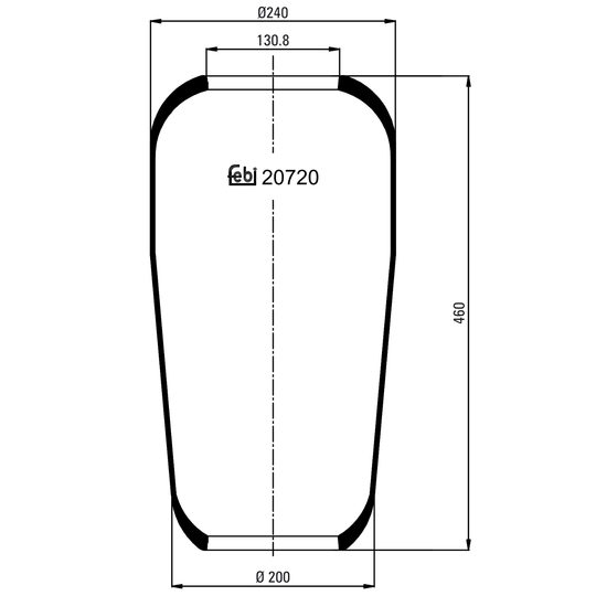 20720 - Boot, air suspension 