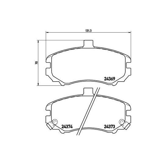 P 30 029 - Brake Pad Set, disc brake 