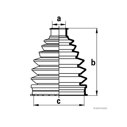 J2865017 - Paljekumisarja, vetoakseli 