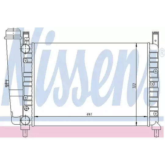 61853 - Radiator, engine cooling 