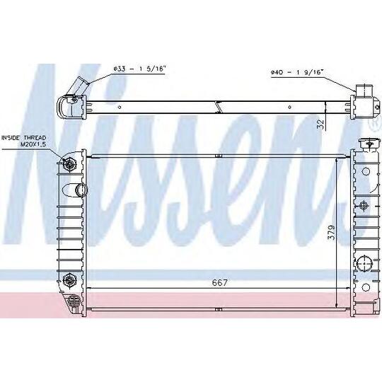 69123A - Radiator, engine cooling 