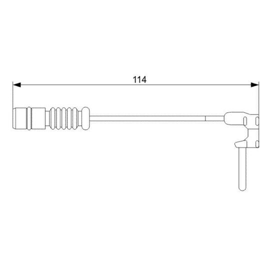 1 987 473 011 - Warning Contact, brake pad wear 