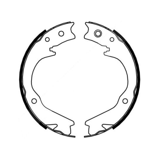 C07015ABE - Brake Shoe Set, parking brake 