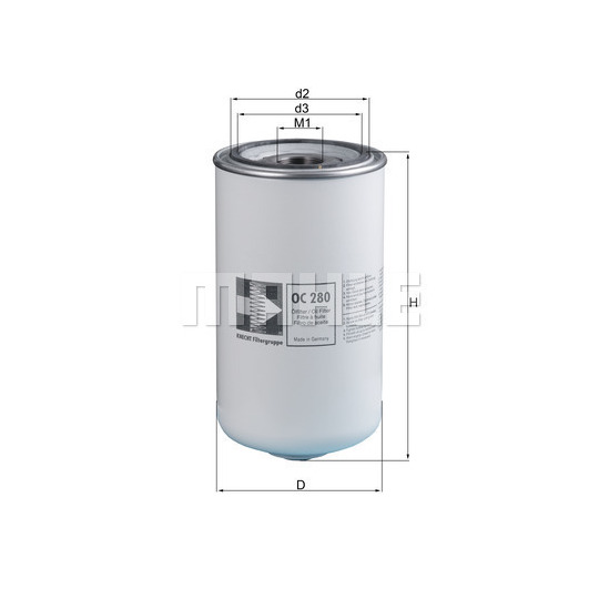 OC 280 - Oil filter 