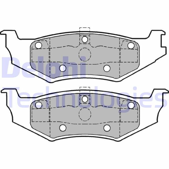 LP1162 - Brake Pad Set, disc brake 