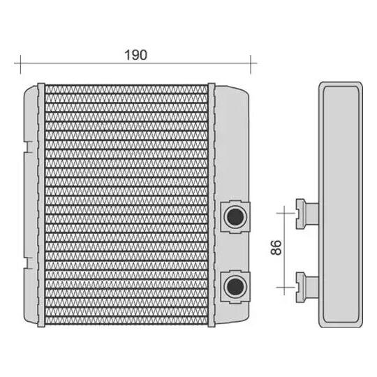 350218252000 - Heat Exchanger, interior heating 