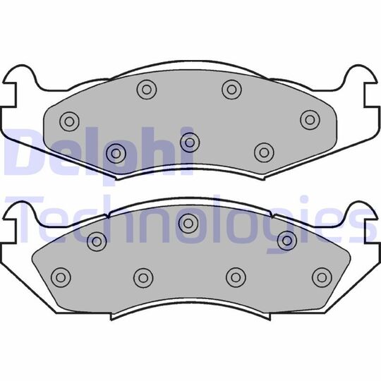 LP889 - Brake Pad Set, disc brake 