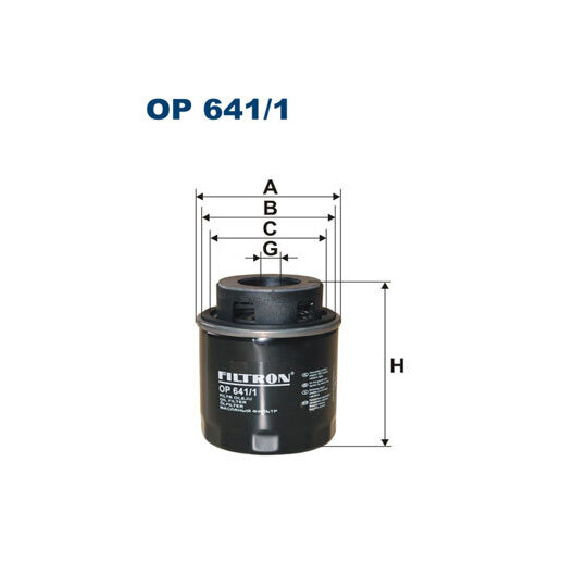 OP 641/1 - Oil filter 