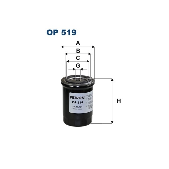 OP 519 - Oil filter 