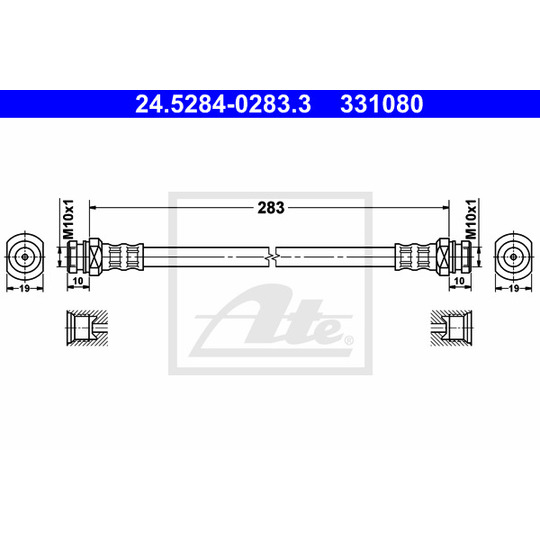 24.5284-0283.3 - Bromsslang 