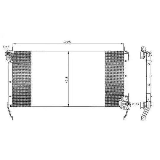 35540 - Kondensor, klimatanläggning 