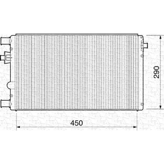 350213815000 - Radiaator, mootorijahutus 