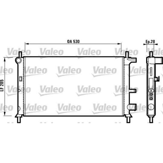 731735 - Radiator, engine cooling 