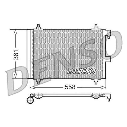 DCN21025 - Condenser, air conditioning 
