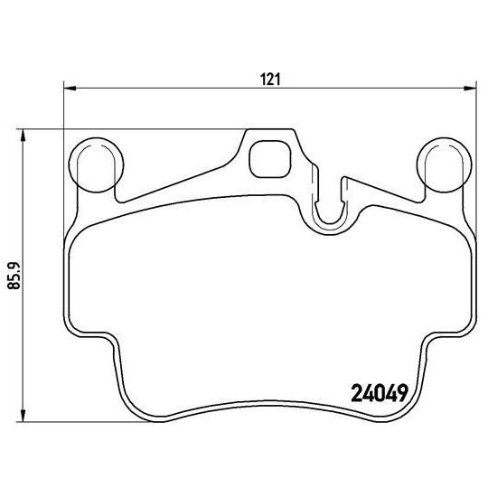 P 65 015 - Brake Pad Set, disc brake 