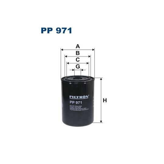 PP 971 - Fuel filter 