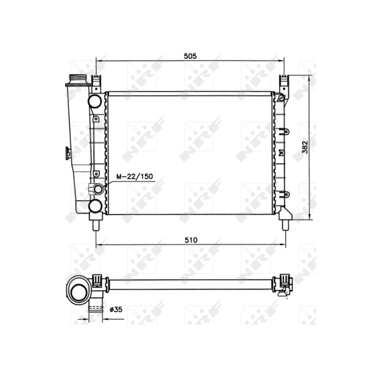 58705 - Radiator, engine cooling 