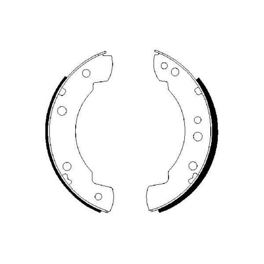 0 986 487 232 - Brake Shoe Set 