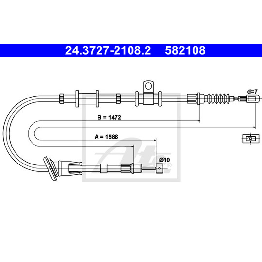 24.3727-2108.2 - Cable, parking brake 