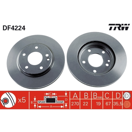 DF4224 - Brake Disc 